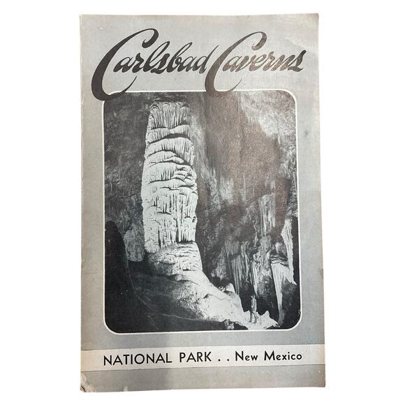 1950 Carlsbad Caverns National Park Booklet Souvenir New Mexico Queens Chamber - Picture 1 of 4